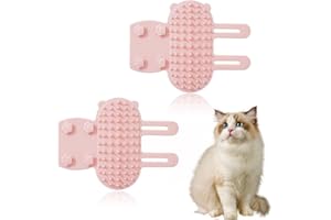 ZKGYUS 2pcs Pet Itch Stopper, Corner Massage Brush, Cat Grooming Brush, Self Grooming Cat Massage Brush, Self Cleaning, Corner Massage Comb, Massage Comb for Cats