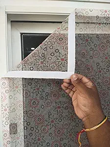 Best Buy Fiberglass Mosquito Net for Windows [4x4] Feets Without Stitching (Design).