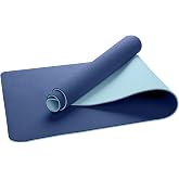 Gymo Ecological 6mm TPE Yoga Mat Pilates Cushion Blue