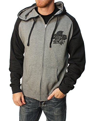 Famous Stars And Straps Men's Prayed Full Zip Hoodie-Medium