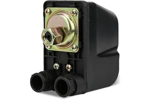 CCYLEZ Commutateur de contrôle de Pression de Pompe à Eau, 1.0-5.0bar Commutateur de contrôleur de Pression de puits d'eau IP44 Automatique, Pressostat G1/4 "pour Pompes Auto-amorçantes, Pompes à Jet