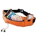 Produktbild Laufgurt »RunHero« Stilvolle Gürteltasche / Bauchtasche / Lauftasche für Laufen, Wandern, Klettern,Fahrradfahren,Fitness, Reiten usw. - 4x Farben / Handys bis ca. 5,5Zoll / elastisch wasserdicht & festsitzend ! Inkl. Separaten Ausgang für die Kopfhörer : orange