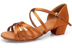 M&Catree Donna Tacco Scarpe da Ballo Latino Bambino Ragazza Performance Sandali Scarpe da Danza Moderna Salsa Tango