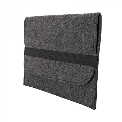 eFabrik Hülle für Silvercrest 2IN1 Tablet 10.1′ 3G inkl Tastatur Schutztasche Tasche Sleeve Case Soft Cover Schutzhülle Filz dunkelgrau - 2