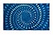 Produktbild SCHÖNER WOHNEN-Kollektion, Mauritius, Badteppich, Badematte, Badvorleger, Design Kreise - blau, Oeko-Tex 100 zertifiziert, 70 x 120 cm