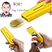 Produktbild Bier Flaschenöffner, Sacow Jar Opener Shooter von Spinning Cap Zappa Flasche Top Opener Launcher mit Schlüsselanhänger (Gelb)