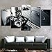Produktbild LBHE Gemälde Auf Leinwand Home Decor Print HD Ballsaal Bar Poster 5 Stück DJ Musikinstrument Plattenspieler Bilder Wandkunst,A,20x35x2+20x45x2+20x55x1