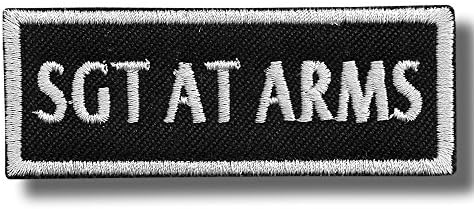 SGT at arms - Iron/Sew on patch, 8 X 3 cm