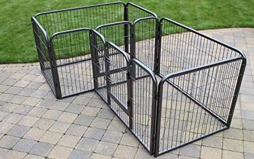 RayGar-Double-Heavy-Duty-Strong-Large-L105-x-W70-x-H70cm-Pet-Dog-Cat-Cage-Pen-Fence-Whelping-Kennel-Enclosure-New