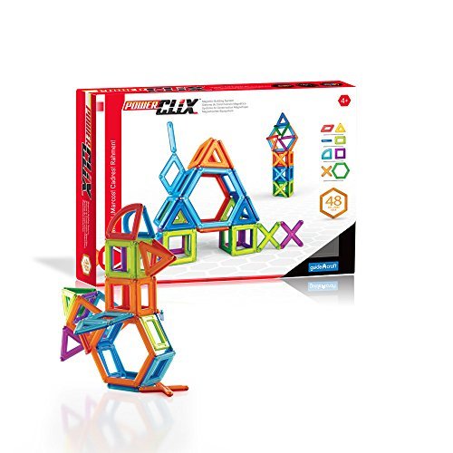 Guidecraft- Construcción Power Clix 48 Piezas, Multicolor (1)