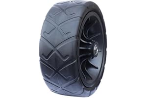 QOXEZY Ruota di ricambio in poliuretano da 20,3 cm, 20 x 7 5, per carrello da campeggio, carrello da spiaggia, passeggino (7 cm)