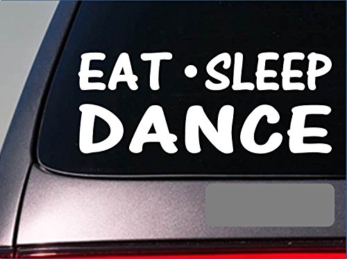 Preisvergleich Produktbild Eat Sleep Dance Sticker *G847* 8" Vinyl Ballet Ballerina Tap Jazz Shoes Team Decal Vinyl Sticker for Cars, Trucks, Laptops, Fridge and More