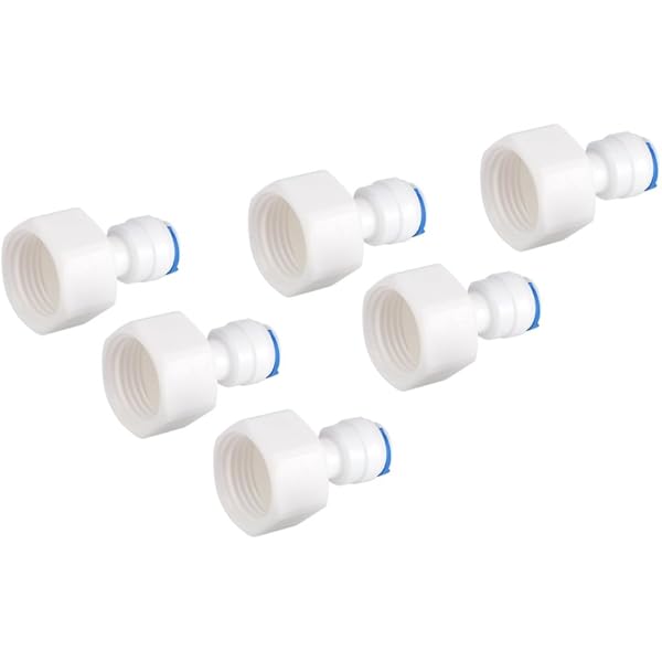 Raccord Droit Rapide RO - 3/8" Tuyau, 1/2" Filetage Mâle/femelle Pour Filtre à Eau