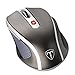 Produktbild VicTsing Mini Schnurlos Maus Wireless Mouse 2.4G 2400 DPI 6 Tasten Optische Mäuse mit USB Nano Empfänger Für PC Laptop iMac Macbook Microsoft Pro, Office Home- Grau