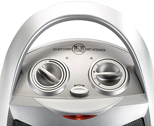 Sichler Haushaltsgeräte Kompakter Keramik-Heizlüfter mit Oszillation, 3-stufig bis 1.500 Watt - 2