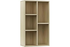 vidaXL Regał na książki/szafka, dąb sonoma, 50x25x80 cm