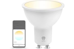 Chuango GU10W Ampoule LED Wifi Intelligente GU10 - Smart Bulb Blanche Connectée pour Économie d'Énergie - Contrôlable depuis Smartphone, Alexa et Google Home et Apple Siri - Puissance 5W