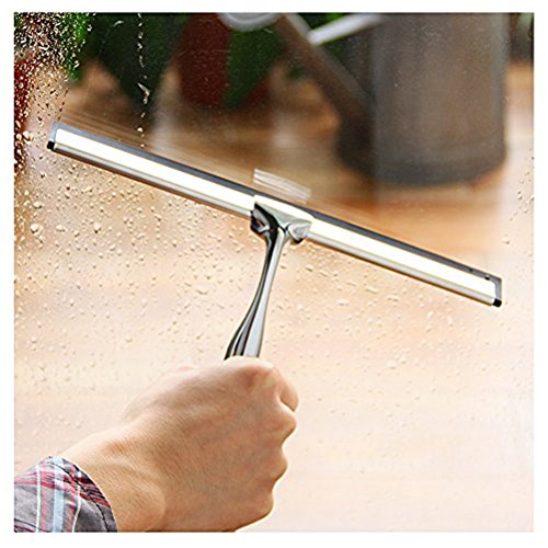 Duschabzieher Badezimmer Raclette Fenster Reinigung Edelstahl mit SUPPOT Wandtattoo - 5