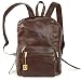 Produktbild Großer Lederrucksack Größe L / Laptop Rucksack bis 15,6 Zoll, für Damen und Herren, aus geöltem Leder, Kastanien-Braun, Hamosons 514