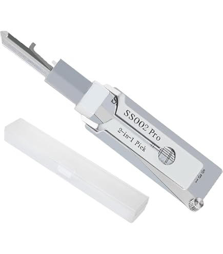 Kw5 2 In 1 Lock Pick And Decoder Tool, Iron Master Key Decoder, Professional Locksmith Tool Car Key Reader, Stainless Steel Auto Lock Picking Kit For Beginners