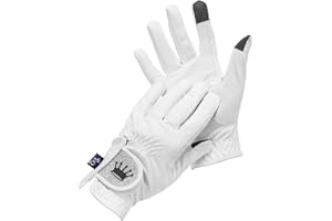 EQUESTRIAN QUEEN Bali Reithandschuhe Damen Jungen Reithandschuhe Kinder Mädchen Handschuhe weiß Reiten Grip Reiter für Reitsport Damenreithandschuhe mit Glitzer