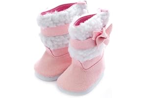 GIVBRO - Scarpe da neve in peluche per bambole da 43 cm, per travestimenti, accessori per bambini, decorazione giocattolo (#A)