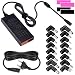 Produktbild SoulBay 90W Universal-Laptop-Ladegerät 15V 16V 18.5V 19V 19.5V 20V, dünnes Wechselstrom-Adapter-Stromkabel mit QC 3.0 USB-Hafen, für Lenovo HP Dell Toshiba Samsung Sony ASUS Acer Notizbuch Ultrabook