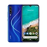 Xiaomi Mi A3 Smartphone, 4Gb+64Gb, Moniteur Amoled de 6 088 po, processeur Qualcomm Snapdragon 665 Aie, Triple Caméra avec Version Global(48 MP + 8MP + 32MP) (Bleu)