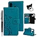 Produktbild idlehour Handyhülle Flip Case für Samsung Galaxy A40, PU Leder Case Cover Magnet Schutzhülle Tasche Schutz Cover Flipcase Etui Brieftasche Flipcover mit Ständer und Magnetverschluss,Blau