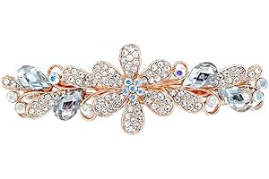 yangzerang Glitter Rhinestone Metal Crystal Alligator Snap Hair Clips Pins Makeup Hair Clips Glitter Hair Clips Accessories for Women Girl