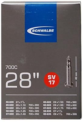 Schwalbe Chambre à air 700x28/42C (700x1 1/4) Valve Presta SV17 Noir