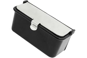 Motoforti Universal Car Smokeless Cigarette Ashtray Holder, Black Silver Tone