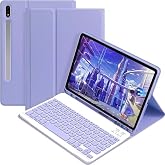 FIVEY Samsung Galaxy Tab S10 Plus / S9 Plus / S9 FE Plus ile Uyumlu RGB LED Işıklı T&uuml;rk&ccedil;e Q Bluetooth Klavyeli Kalemlikli Kıl