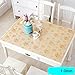 Produktbild BU PVC-Tischdecke Wasserdichtes ölbeständiges Weiches Glas Plastik-Tischtücher Tischmatten Waschen Sie Weg Kaffee-Matten Schrubben Sie Kristallauflage 90 * 160cm, 2, 90 * 135cm