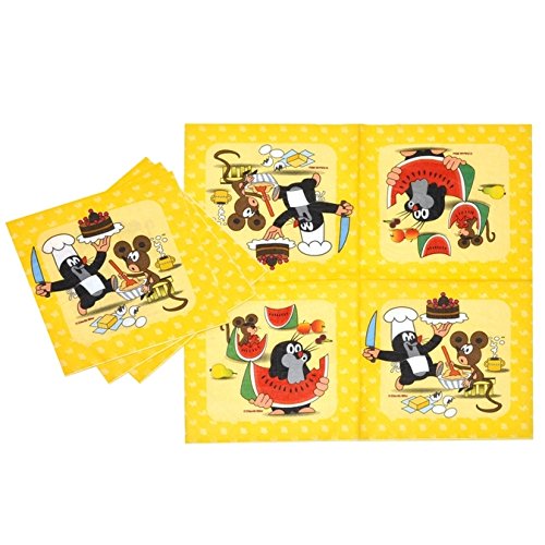 Partyservietten "Der Kleine Maulwurf" - 12 Stück