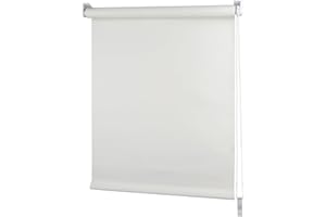 iYueMps Roller Blinds - Modern Thermal Blackout Window Roller Blind for Home and Office - Insulated UV Protection - Easy Fit(Cream,85W x 165H cm,Fabric Width 81cm)