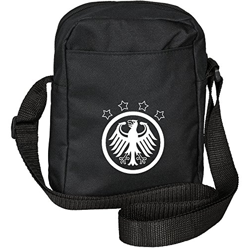 Umhängetasche Deutschland Retro EM 2016 in Frankreich France schwarz Germany Deutschland