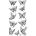 SPESTYLE waterproof non-toxic temporary tattoo stickersWaterproof and sweat temporary tattoos sexy black butterfly