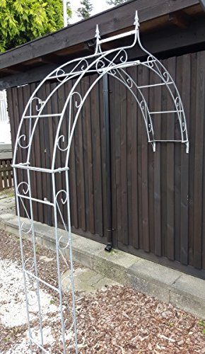 Wand – Rosenbogen 10mm Massiveisen! B: 160cm Verzinkt Wandrosenbogen - 2