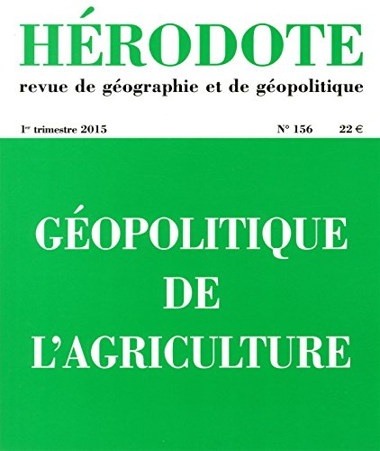 Géopolitique de l'agriculture Géopolitique de l'agriculture