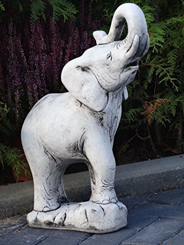Steinfigur Nr.337 Elephant Elefant XL ca. 55 cm ca. 25 kg Frostfest Stein - 7