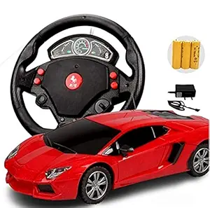 Wekidz Steering RC Sports Car Rechargeable Toy for Kids - Multicolor