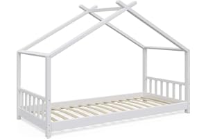 VitaliSpa Letto montessori bambini Design, Bianco, 90x200 cm