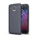 Produktbild Moto G5S Plus - TPU Design Schutzhülle Case Schutz Cover Etui Hülle mit Lederoptik in Blau - LouiDee