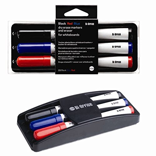 Bi-Office AA0106 - Rotuladores y borrador para pizarra de borrado en seco 170 x 70 x 30 mm Bi-Office AA0106 - Rotuladores y borrador para pizarra de borrado en seco 170 x 70 x 30 mm