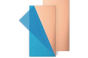 SLTAXAR 2 PCS Plaque de Cuivre 1mm 20 * 10cm PCB pour Gravure