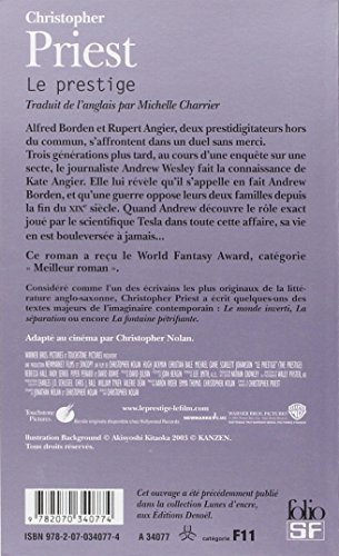 Book's Cover of Le prestige