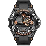 xianjun Herren Sportuhr - Wasserdichte Elektronische Datumsanzeige Analoge Armbanduhren Casual Watch