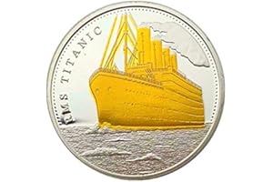 HARPIMER Moneda Titanic 100 años de Cumpleaños Preciosa Ficha rera Regalo conmemorativo para Coleccionar