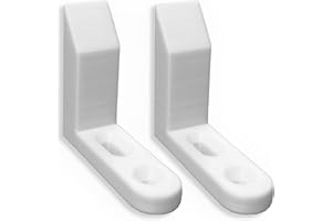 Decoralin Toilet Bumpers Wobbly Toilet Seat Stabilisers Stop Children or Disabled Slipping Sliding Set of 2 (White)